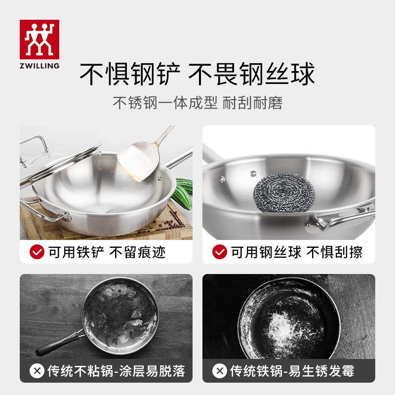 双立人(ZWILLING)不粘锅平底煎锅煎蛋锅煎饼锅牛排锅Motion L20cm家用烹饪小锅具高清大图