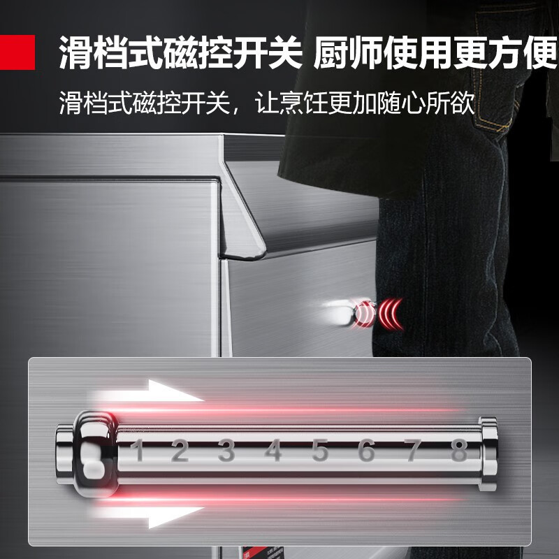 德玛仕(DEMASHI)电磁炉大灶 HW-SDC25C-09(304材质)尺寸2200*1200*1200mm
