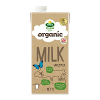 爱氏晨曦(arla) 丹麦原装进口有机早餐全脂纯牛奶1L*10 整箱装