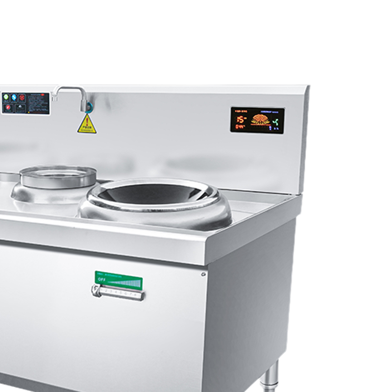 疆途者 商用电磁灶电炒灶工程款双头小炒灶15kw SJTZ-1RH-8002高清大图