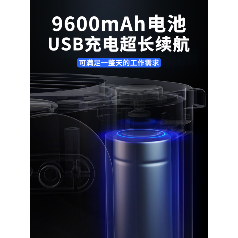 挂腰小风扇随身便携式小型迷你夹腰间户外工地夏天降温usb可充电贴身电风扇大风力冷风|黑色[标准版]4H续航★可挂腰/挂脖