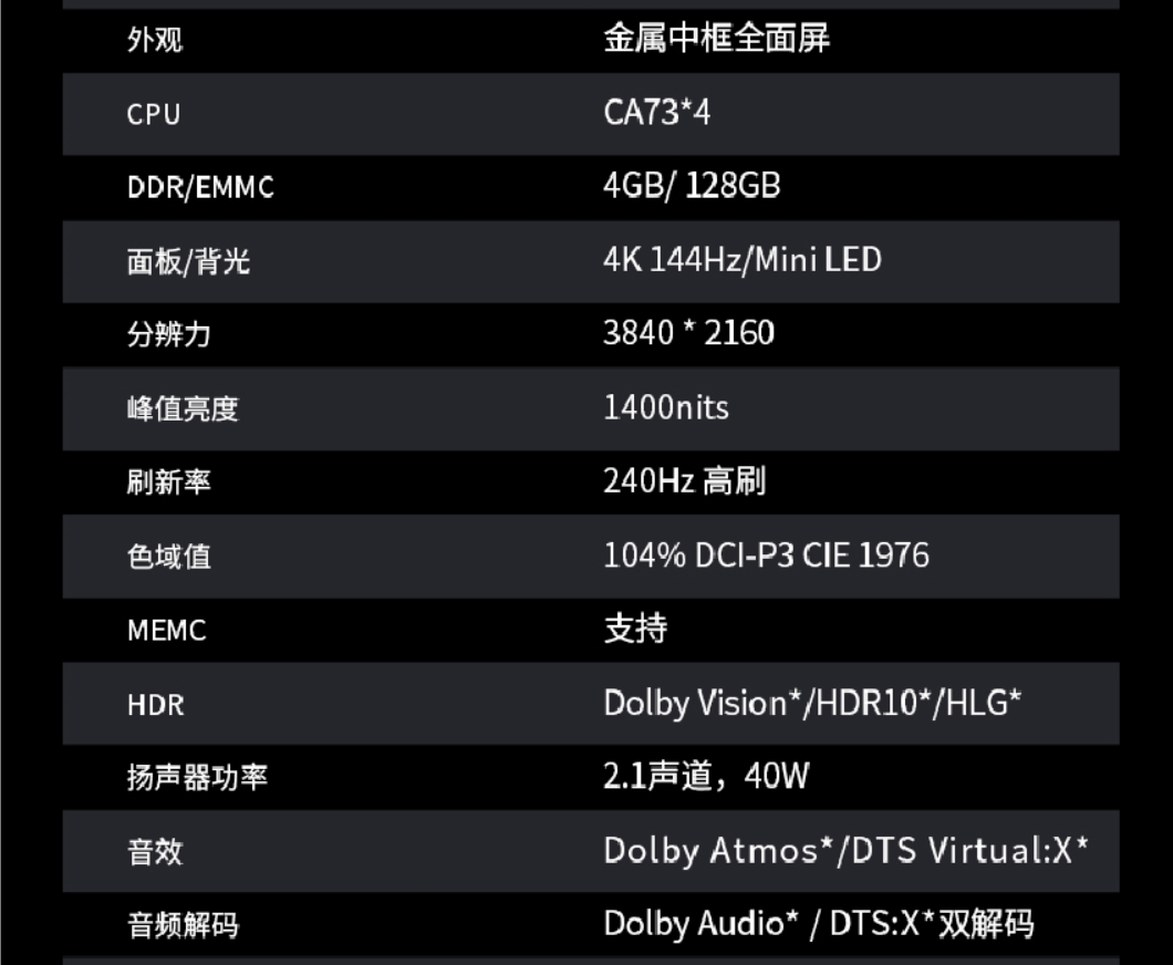 SHARP夏普电视4T-C75HU8500A QD-MiniLED 240HZ高刷 4+128G 智能壁画 一级能效高清大图