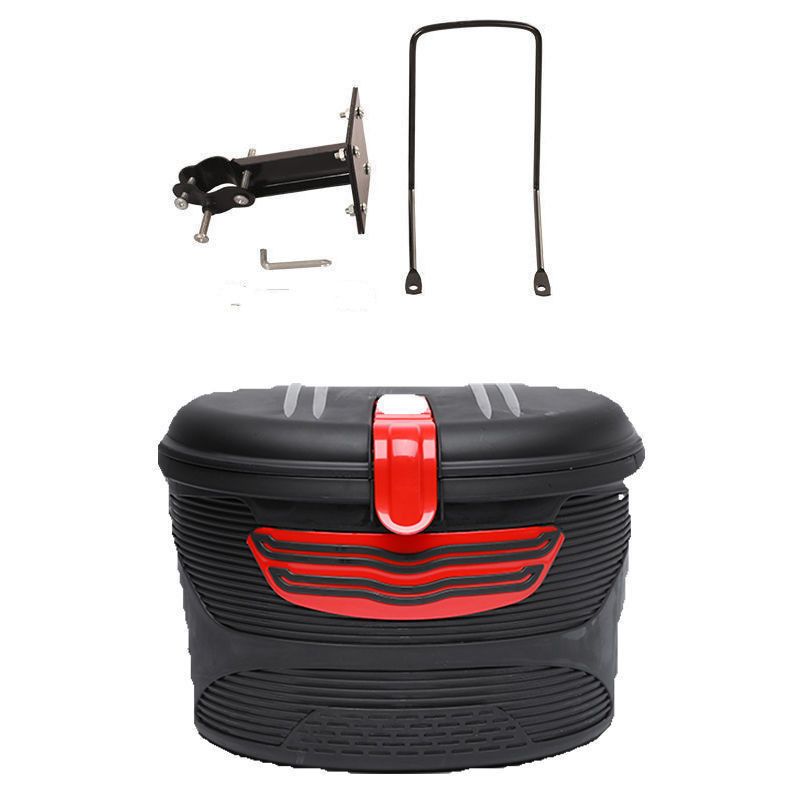 电动自行车车篮子前车筐电动车车筐车篓防水挂篮电动滑板车车篮视频