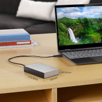 希捷(Seagate) 4TB USB3.0 移动硬盘 睿品新版铭 2019新款 兼容Mac 皓月银