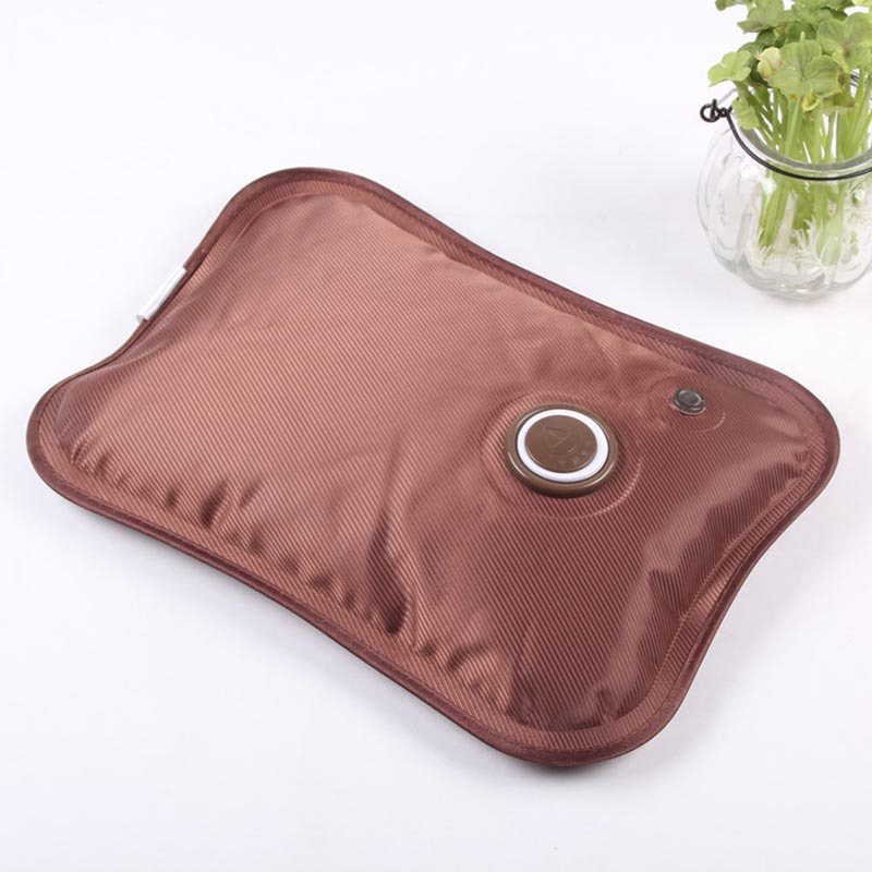 丝光布暖手宝电热水袋充电热宝烫手型电暖宝暖水袋简约可爱花卉热水袋