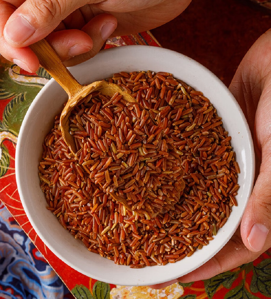 蕴康祥缘农家红米500g/袋 五谷杂粮真空包装粗粮煮水煮粥稀饭粥米高清大图