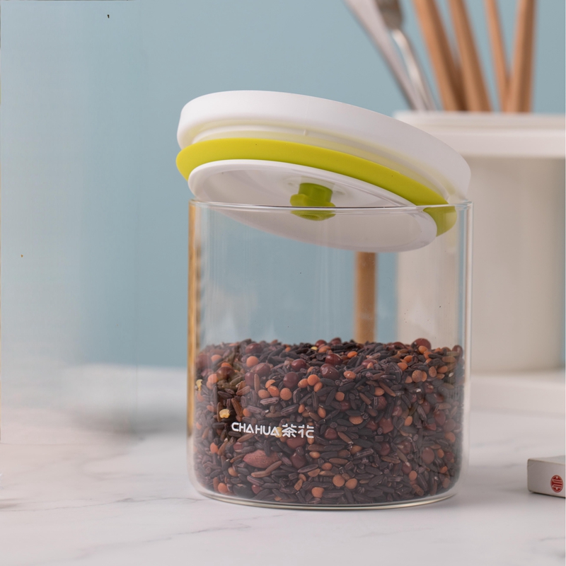 茶花 乐开玻璃储物罐750 750ml/个高清大图