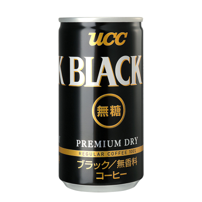 [小罐易携带]悠诗诗(UCC)BLACK无糖黑咖啡饮料 185g/罐 进口咖啡 黑咖啡 冲调饮品 日本进口