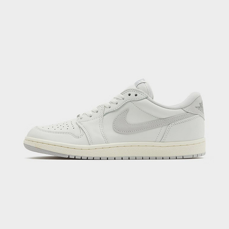耐克男鞋Air Jordan 1 Low 85 AJ1灰白低帮复古篮球鞋FB9933-100