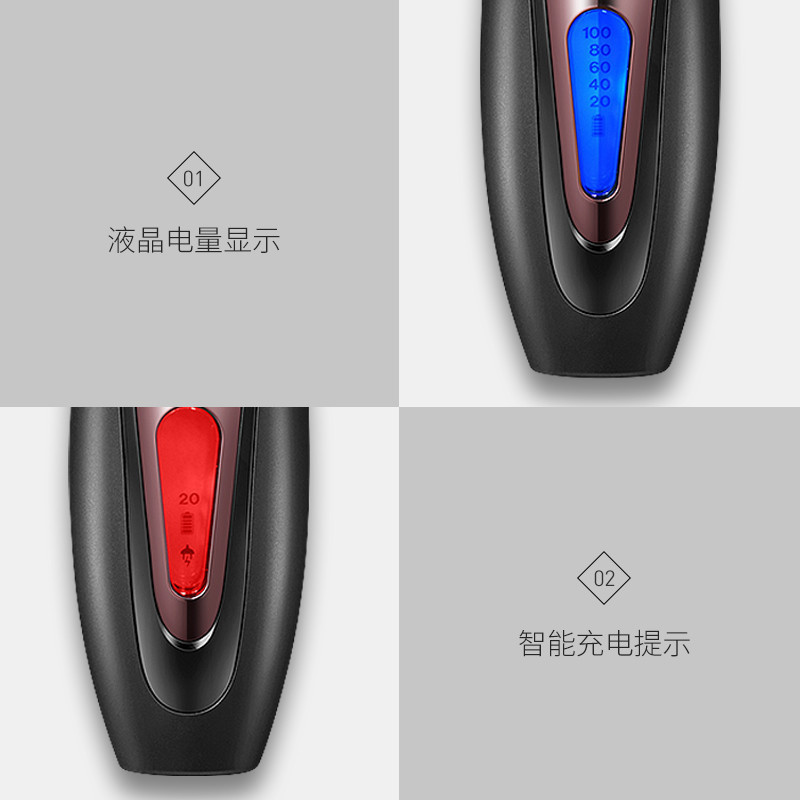 飞科(FLYCO) 电动理发器 FC5902+原装刀头组合 充电式成人儿童电推剪配双电池 充插两用 宝宝儿童剃头刀