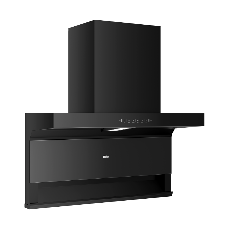 海尔(Haier)抽吸排油烟机 顶侧双吸大嘴C61plus 25风量大吸力 挥手智控自清洁 国家补贴20%净烟机EC97高清大图