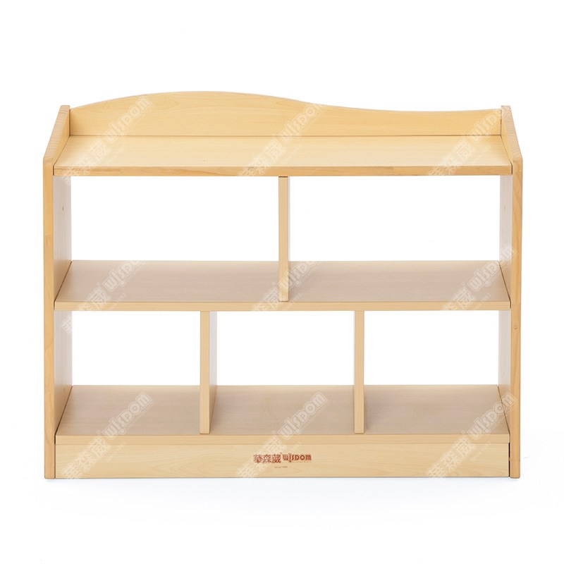 维也纳实木5格中空柜L80-枫木纹高清大图