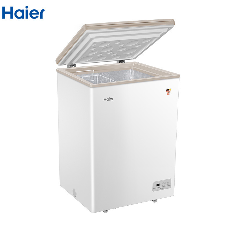 海尔(Haier)BC/BD-103HE 103升家用冰柜 冷藏冷冻转换柜 顶开门小冰箱 节能单温卧式冷柜