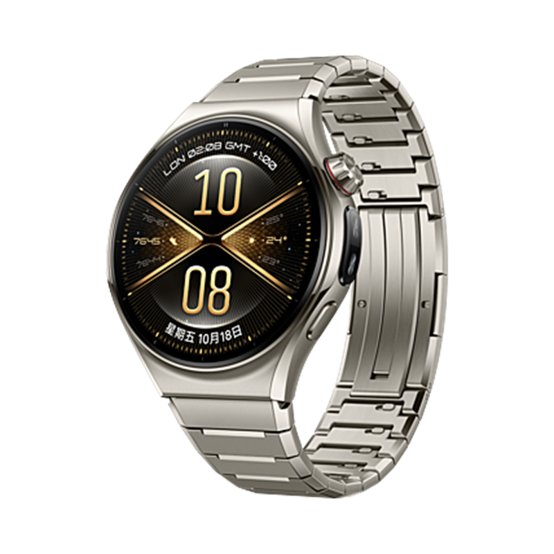 华为HUAWEI WATCH 6 Pro 46mm钛空银航空级钛合金AI健康洞察血管与代谢风险研究华为智能通话手表