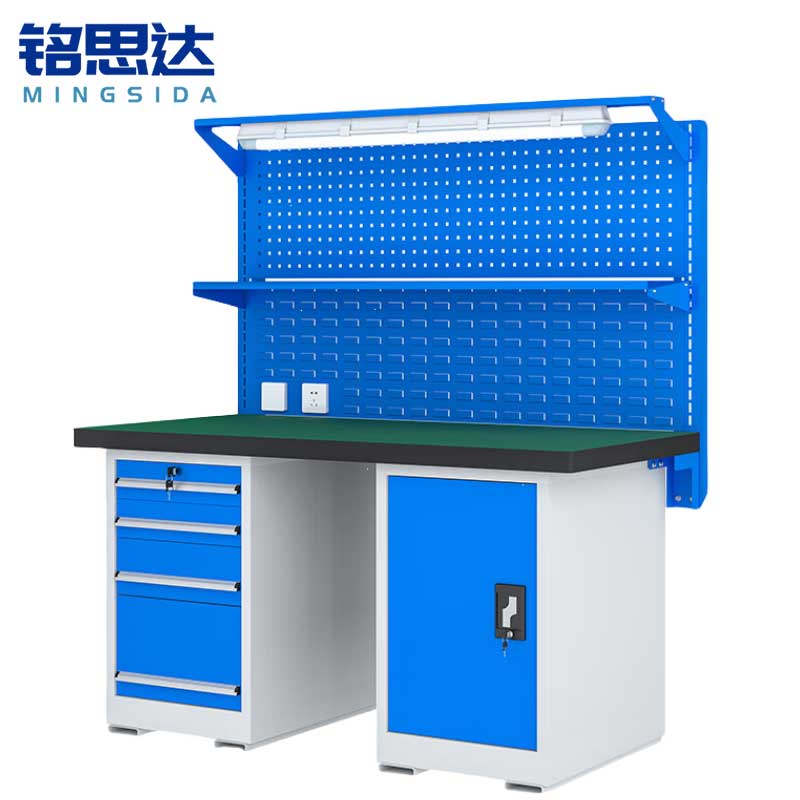 铭思达重型钳工操作台1.8米五抽一门张高清大图