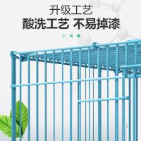 蓝色 小号单笼35*25*26(颜色随机) 兔笼兔子笼兔笼子特大号家用室内荷兰猪笼子松鼠笼豚鼠笼宠物笼子