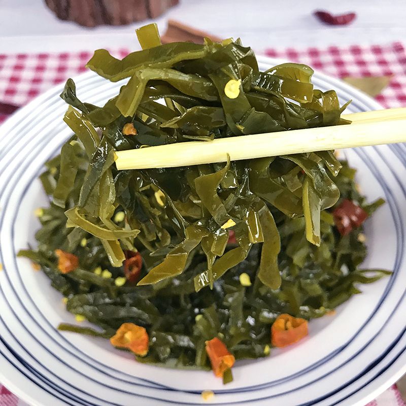 [1件5包买2件送2包]黑鸭味海带丝网红零食即食休闲开胃小吃包邮52g/包