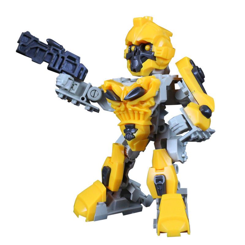 积木机器人变形金刚拼装积木玩具组装积木小颗粒拼装机器人 随机发货