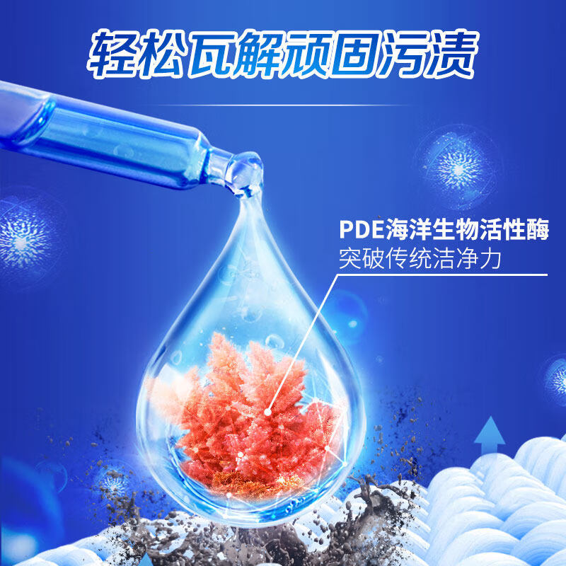 立白 御品海洋精华洗衣液 至彩炫白80g/瓶*3 6920174771008*3高清大图