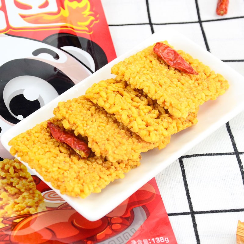 水军手工糯米川味锅巴138g*4袋[水军旗舰店]
