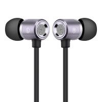 纽曼 Newmine MX660有线耳机 金属铁灰色重低音线控 适用于三星/华为/小米/OPPO/魅族/苹果5/6/6S