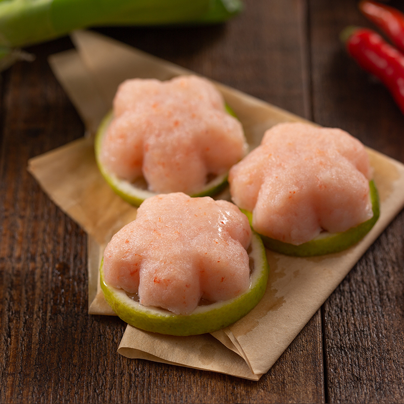 桂冠虾滑150g火锅冻品鲜甜海洋风味南美白对虾