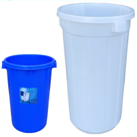 来升亿塑料桶大号带盖加厚大白桶工业用家用储水桶160L