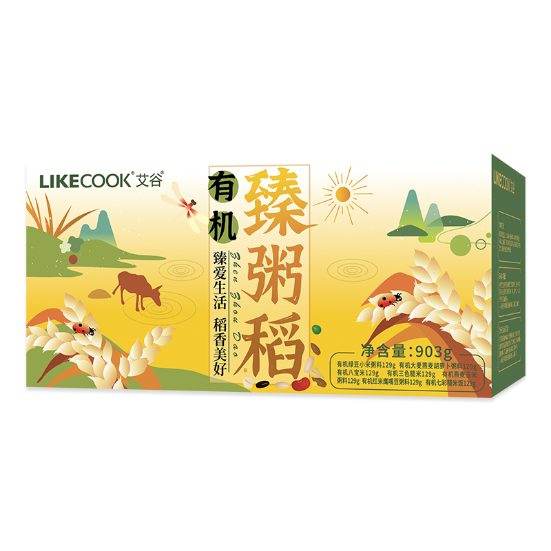 艾谷有机臻粥稻129g*7高清大图