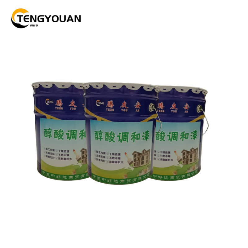 腾友安/醇酸调和漆/黄色3公斤/桶高清大图