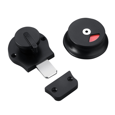 红鲸鱼 隔断五金配件门锁（黑色）1个