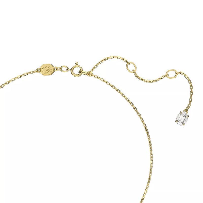 施华洛世奇(SWAROVSKI)女士金 Tone 链条白锆石水晶吊坠项链时尚