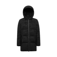 波司登羽绒服中长款男士冬季连帽防寒厚外套2018新款B80141005