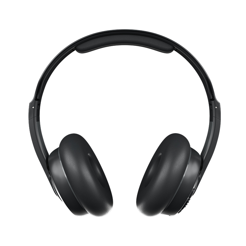 骷髅头(Skullcandy)Cassette卡带头戴式蓝牙耳机 舒适耳垫设计 22小时续航配备快充 黑色