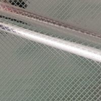 防水厨房防油贴纸耐高温灶台用橱柜油烟墙贴防潮铝箔锡纸自粘贴纸|四方格[送刮板+软尺+美工刀] 40厘米*1米