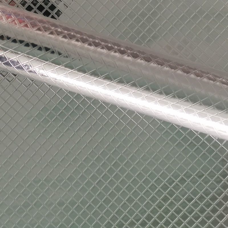 防水厨房防油贴纸耐高温灶台用橱柜油烟墙贴防潮铝箔锡纸自粘贴纸|四方格[送刮板+软尺+美工刀] 40厘米*1米