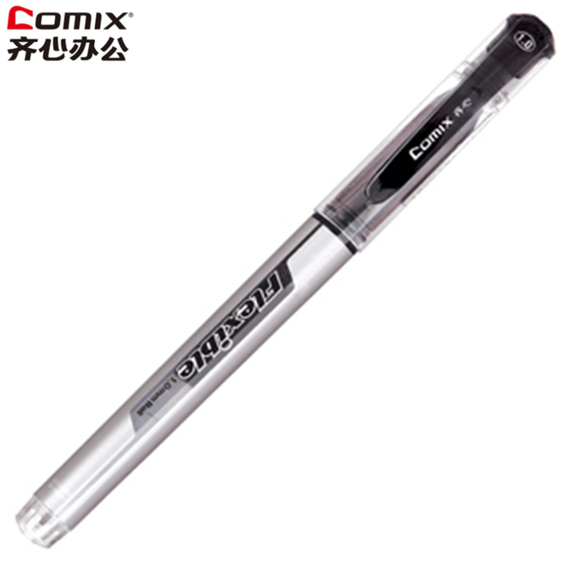 齐心 GP338 超大笔头签字笔1.0mm 黑