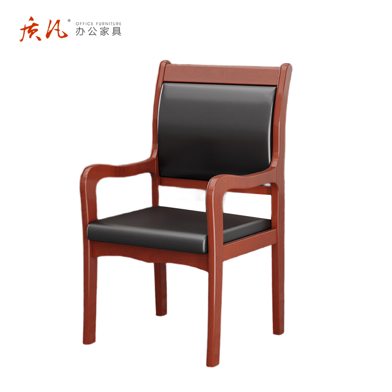 质凡 将军椅实木西皮办公椅 /ZF-YQY004/54.5*56*91cm高清大图