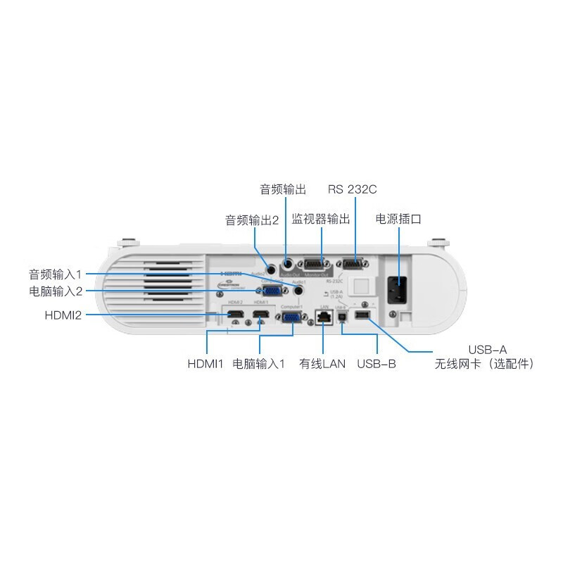 爱普生(EPSON)CB-X50高清投影仪教育工程型防尘投影机教学会议投影商务办公会议家用高清私人智能家庭影院标配高清大图