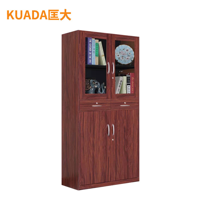 匡大 文件柜 钢制办公柜 红木纹转印储物柜 中二斗文件柜 KDT870