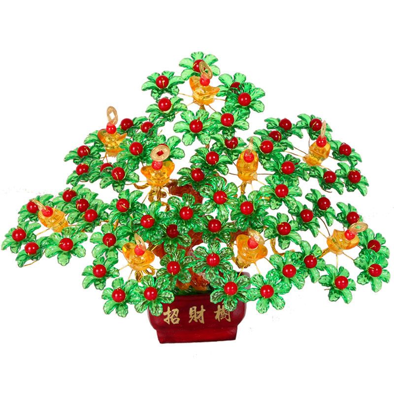 小福袋招财进宝7孔diy编织手工串珠发财树材料包招财摇钱树珠子工艺品