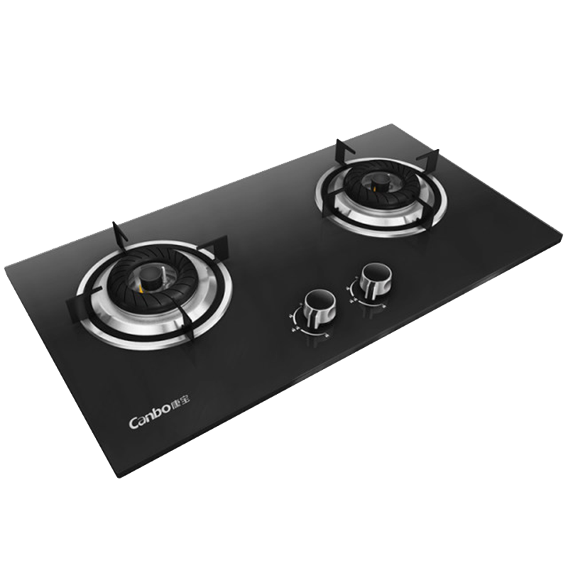 康宝(Canbo) JZY(T)-Q245-Y2 燃气灶家用灶具 台式嵌入式台嵌两用双灶 钢化玻璃 5.0kw大火力爆炒