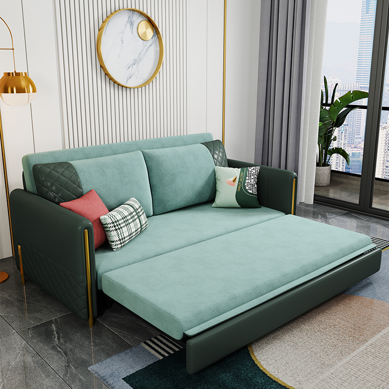 鑫环境 轻奢沙发床可折叠小户型双人单人1.4米客厅坐卧两用多功能伸缩床高清大图