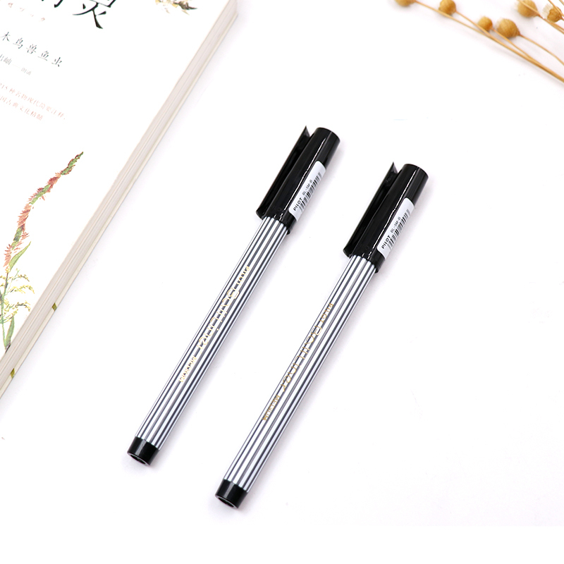 百乐（PILOT）BL-5M 条纹中性笔签字笔 超顺滑水笔 黑色 0.8mm 6支/袋
