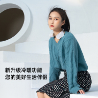 [随身空调]讯迪挂脖风扇usb便携式迷你随身小型充电懒人挂颈子无叶制冷户外学生大风力电风扇降温神器办公