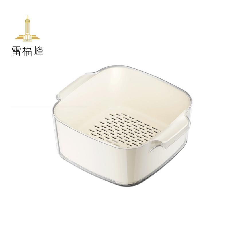 雷福峰厨房沥水篮双层洗菜盆大号/套高清大图