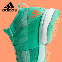 阿迪达斯 (adidas)羽毛球鞋 男女情侣款2018新品稳定透气跑步运动鞋减震耐磨乒乓球网球训练鞋 DA8868 绿色