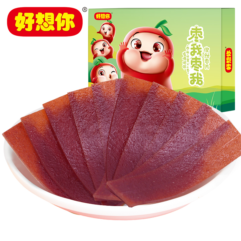 [好想你_缤纷枣片320g]混装枣片阿胶味野酸味原味组合装儿童零食