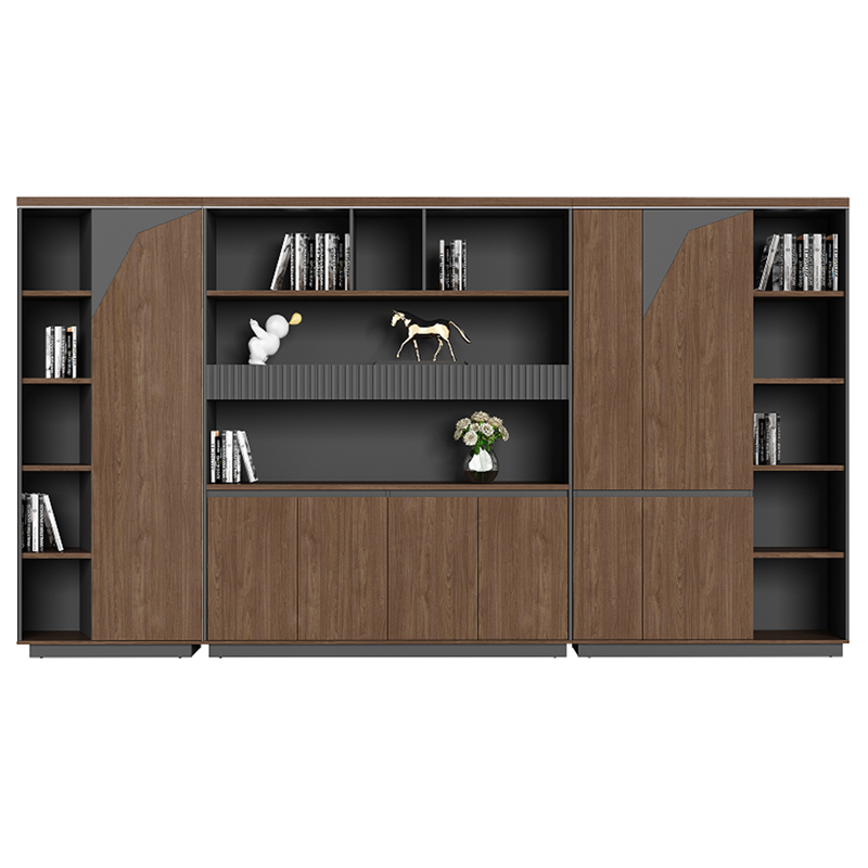 臻远ZY5040829 文件柜储物柜资料柜老板桌大班台配套书柜 右二门高清大图