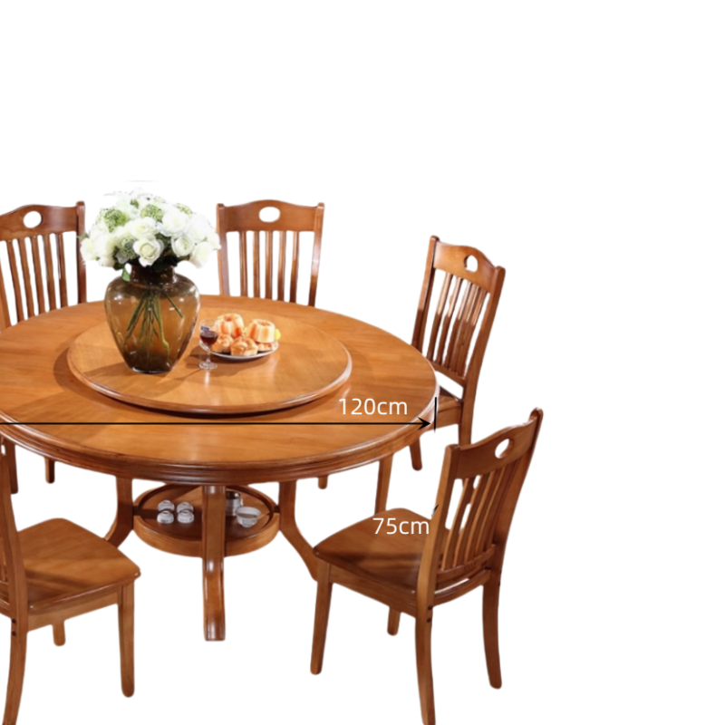 鑫龙都 餐桌一桌六椅 套高清大图