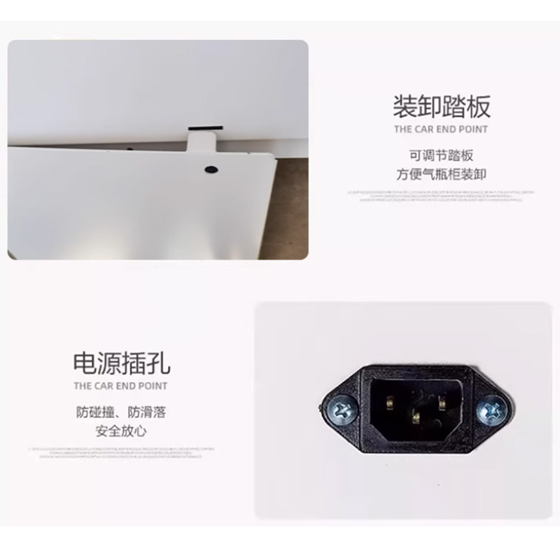 伟樽防爆气瓶柜白色三瓶一代报警器1200*450*1900mm台高清大图